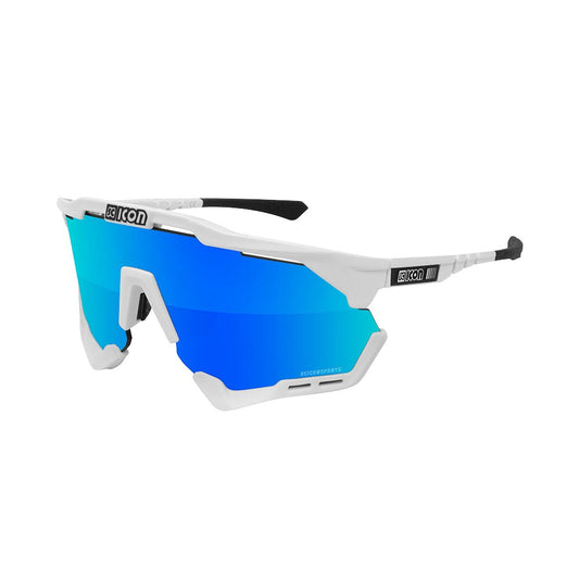 Gafas Scicon Aeroshade XL Blanco Brillante (lente Multiespejo Azul)