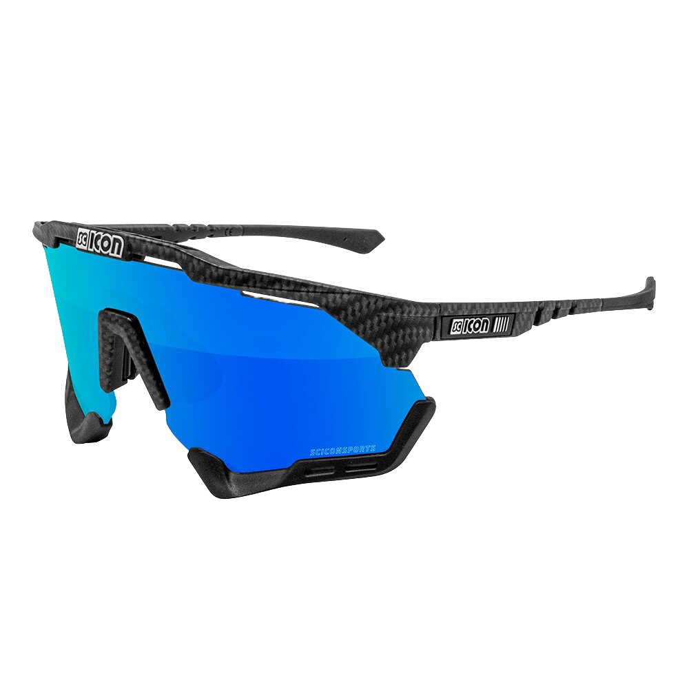 Gafas SCICON Aeroshade XL Carbon Matt (lente Multiespejo Azul) - SCICON | ARS Bike Parts