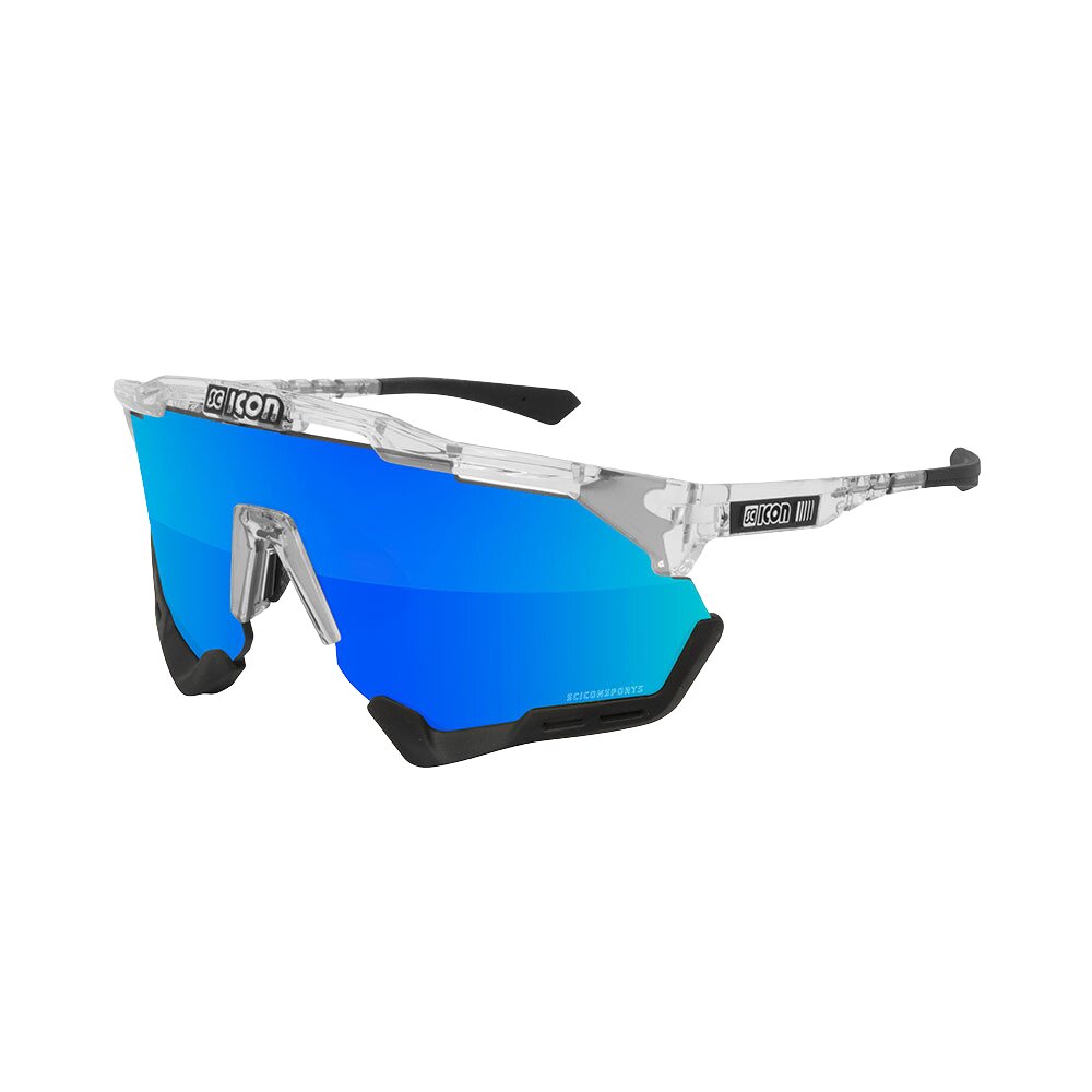 Gafas SCICON Aeroshade XL Crystal Brillante (lente Multiespejo Azul) - SCICON | ARS Bike Parts