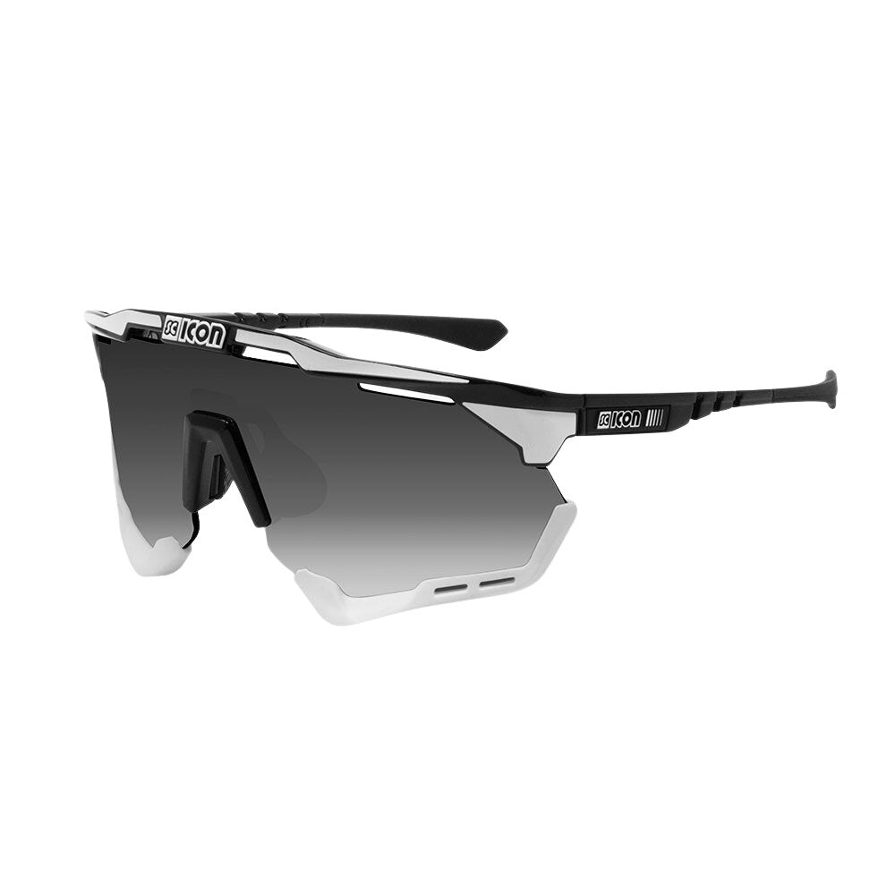 Gafas SCICON Aeroshade XL Negro/blanco (lente Multiespejo Plata) - SCICON | ARS Bike Parts