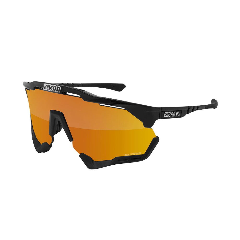 Gafas SCICON Aeroshade XL Negro Brillante (lente Multiespejo Bronce) - SCICON | ARS Bike Parts