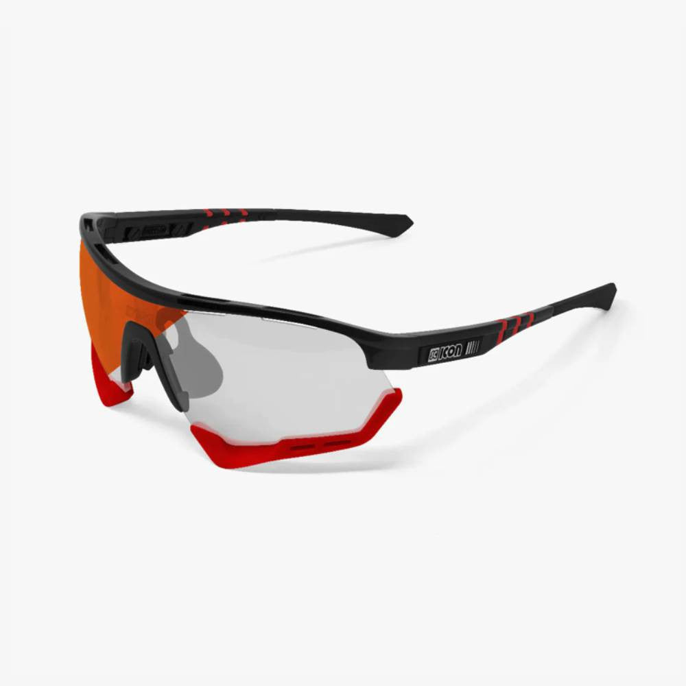 Gafas SCICON Aerotech XL Negro Brillante (lente Fotocromática Roja) - SCICON | ARS Bike Parts