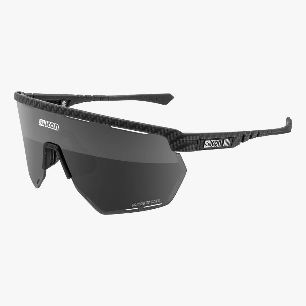 Gafas SCICON Aerowing Carbon Matt (lente Multiespejo Plata) - SCICON | ARS Bike Parts