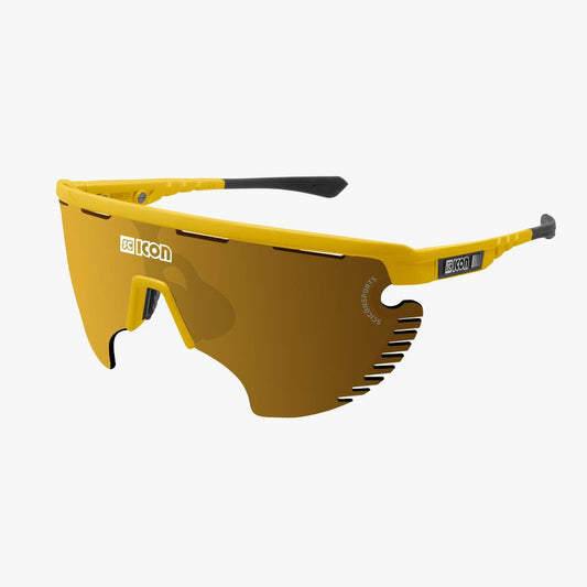 Gafas SCICON Aerowing Lamon Amarillo Brillante (lente Multiespejo Bronce) - SCICON | ARS Bike Parts
