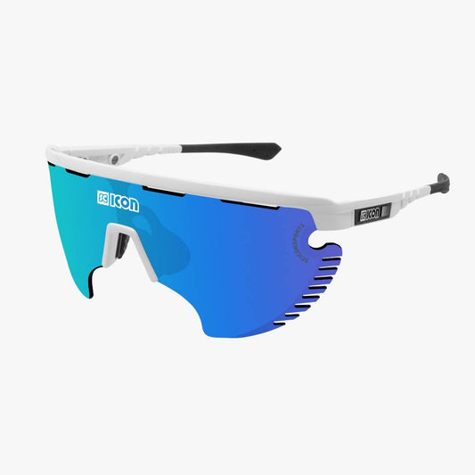 Gafas SCICON Aerowing Lamon Blanco Brillante (lente Multiespejo Azul) - SCICON | ARS Bike Parts