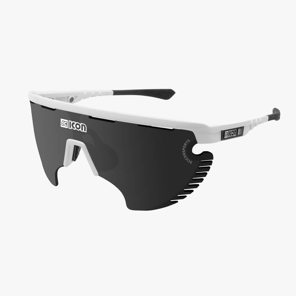 Gafas SCICON Aerowing Lamon Blanco Brillante (lente Multiespejo Plata) - SCICON | ARS Bike Parts