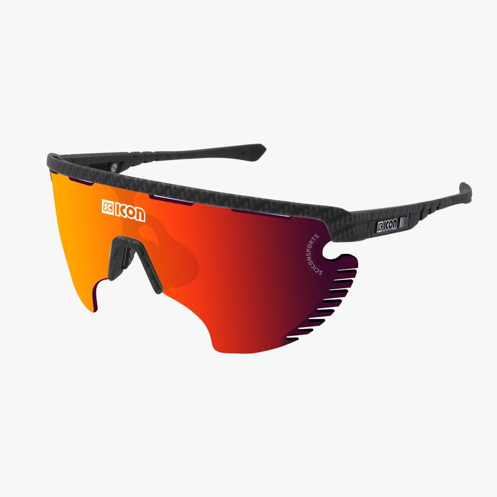 Gafas SCICON Aerowing Lamon Carbon Matt (lente Multiespejo Rojo) - SCICON | ARS Bike Parts