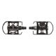Pedales BRN Mixto MTB Negro