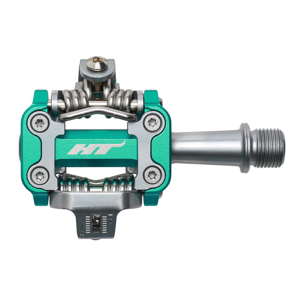 Pedales Cross Country HT M1 (cyan Green)