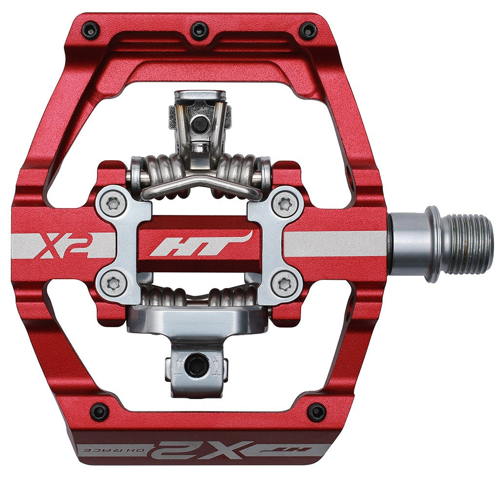 Pedales Descenso HT X2 (rojo)