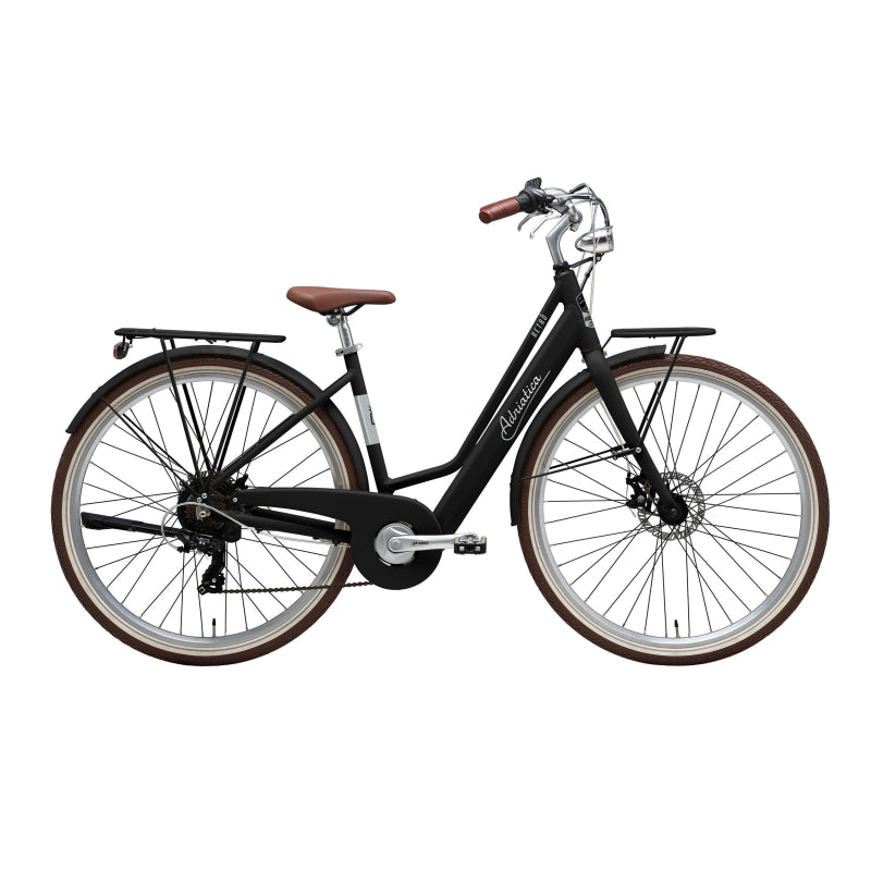 Adriatica Bicicleta E-Retro Lady E-BIKE 28" Negro Mate Bateria Integrada - ADRIATICA | ARS Bike Parts