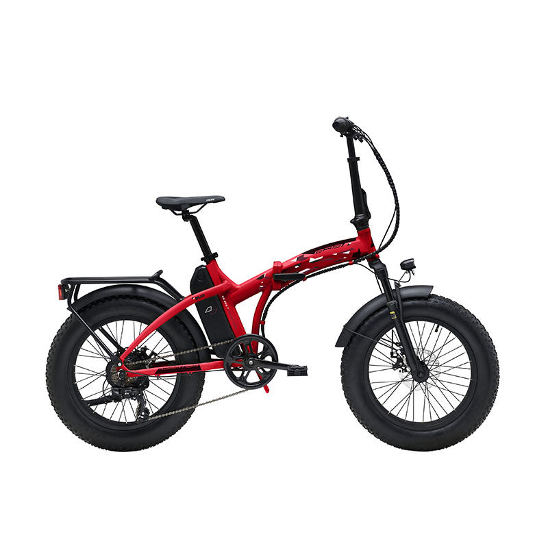 Adriatica Bicicleta Fat Bug Fold E-BIKE 20" Plegable Roja Freno de Disco Hidraulico - ADRIATICA | ARS Bike Parts