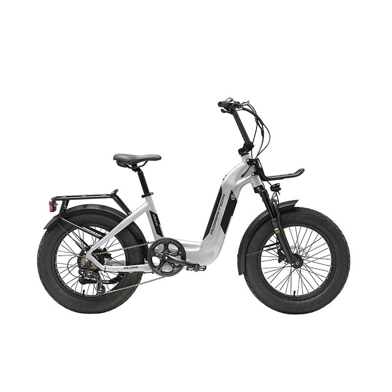 Adriatica Bicicleta Fat Rooster E-BIKE 20" Gris Metalizado Freno de Disco Hidraulico Bateria 720wh - ADRIATICA | ARS Bike Parts
