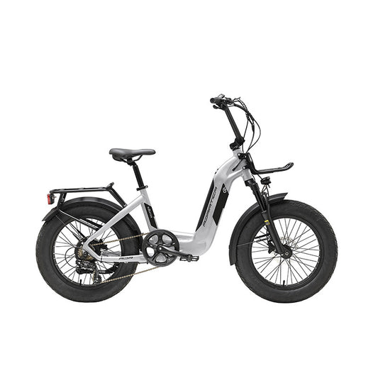 Adriatica Bicicleta Fat Rooster E-BIKE 20" Gris Metalizado Freno de Disco Hidraulico Bateria 720wh - ADRIATICA | ARS Bike Parts