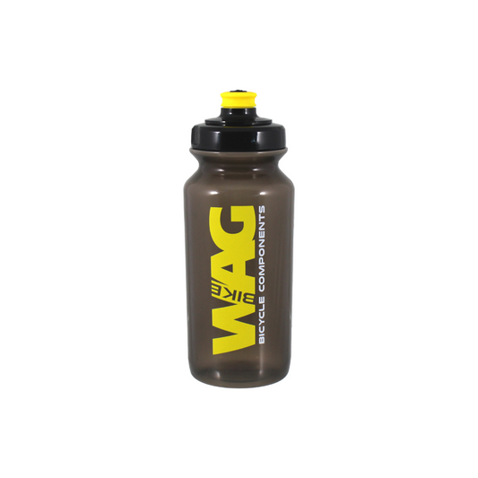 Bidon 500ml Negro Transp Logo WAG Amarillo - WAG | ARS Bike Parts