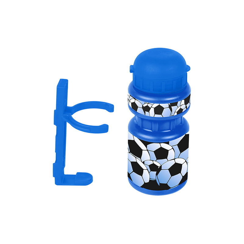 M-Wave Bidon Niño 300ml+portabidón Azul Balones Futbol - M-WAVE | ARS Bike Parts