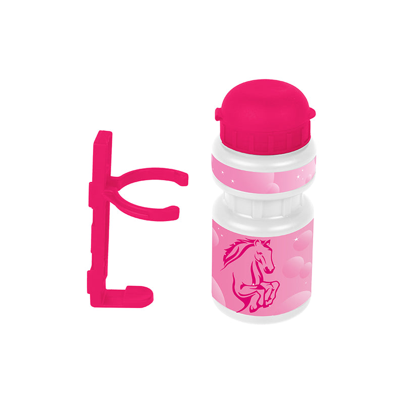 M-Wave Bidon Niño 300ml+portabidón Caballo Rosa - M-WAVE | ARS Bike Parts