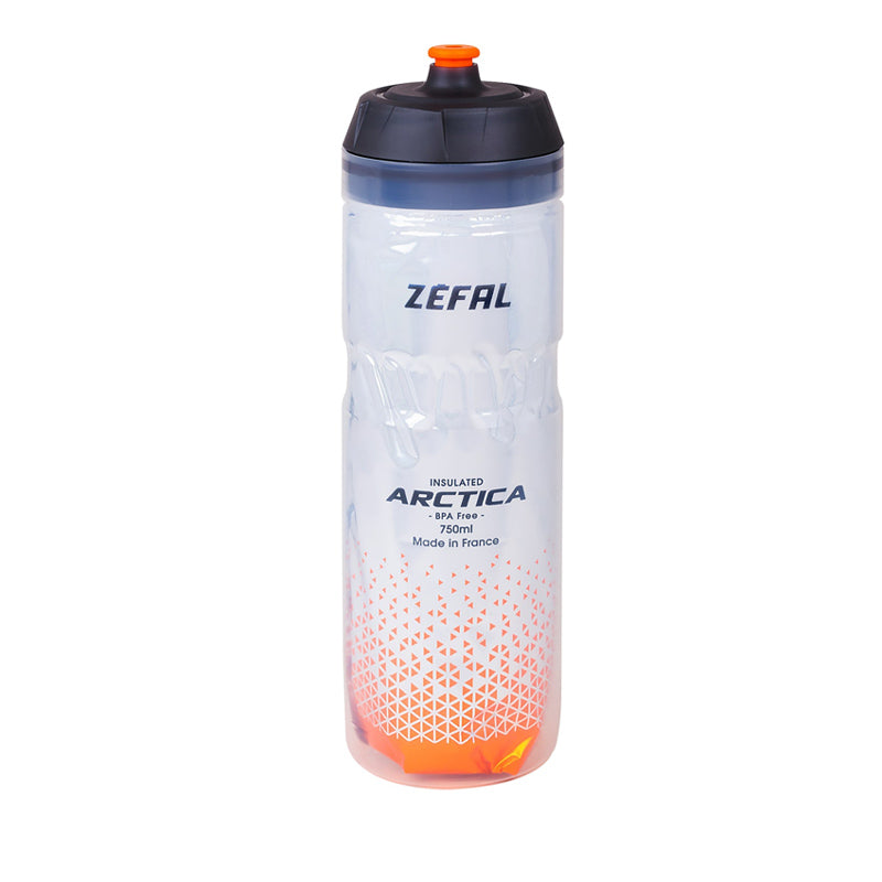 Bidon Zefal Isotermico Arctica 750ml Plata-Naranja - ZEFAL | ARS Bike Parts