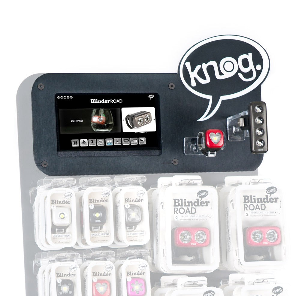 Cabecera Expositor Luces Knog Blinder