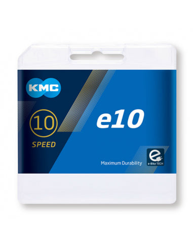 Cadena KMC 10v E10 Plata E-Bike 122l