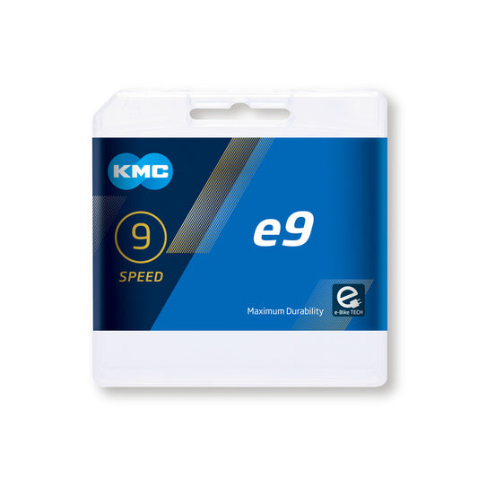 Cadena KMC 9v E9 Plata E-Bike 122l
