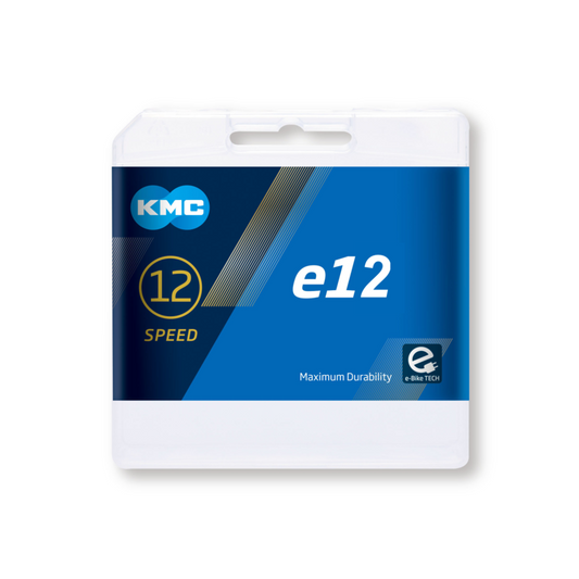 Cadena KMC E12 Blacktech Missinglink 130 Eslabones 12 velocidades Negro