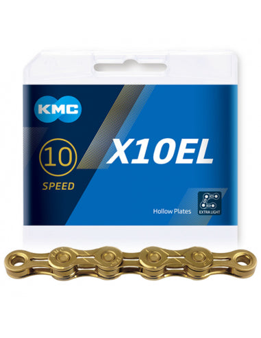 Cadena Kmc x10 el Oro 114p 10v - KMC | ARS Bike Parts