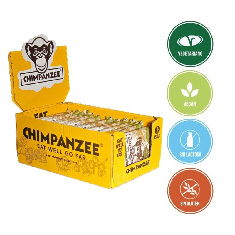 Caja 15 Barritas Energy Chocolate Blanco y Capucci 55gr Chimpanzee - CHIMPANZEE | ARS Bike Parts
