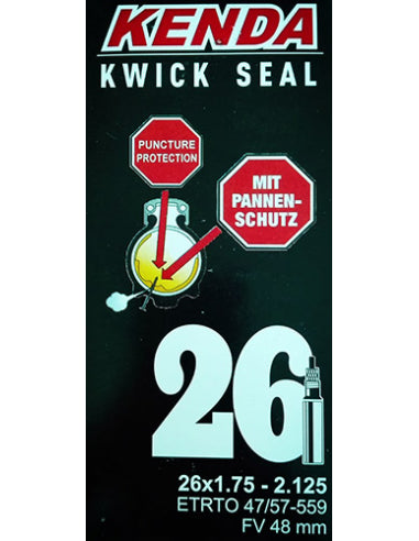 KENDA Camara 26x1.9-2.125 Antipinchazos V-Presta 48mm - KENDA | ARS Bike Parts