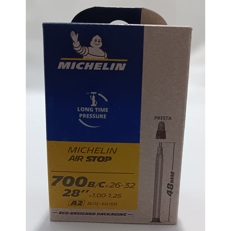 MICHELIN Camara 28x1.0-1.25 Airstop a2 V-Presta 48mm 28x1.0-1.25 - MICHELIN | ARS Bike Parts