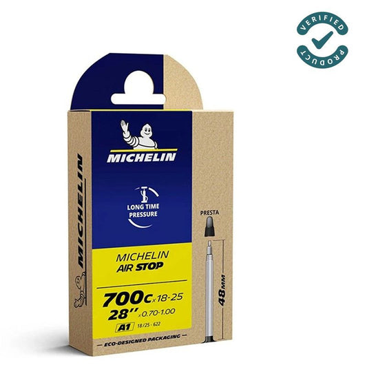 MICHELIN Camara 700x18-25 a1 Airstop Valvula Presta 48mm - MICHELIN | ARS Bike Parts