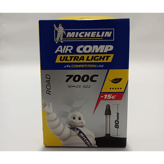 MICHELIN Camara 700x18-25 Aircomp Ultralight a1 V-F 80mm - MICHELIN | ARS Bike Parts