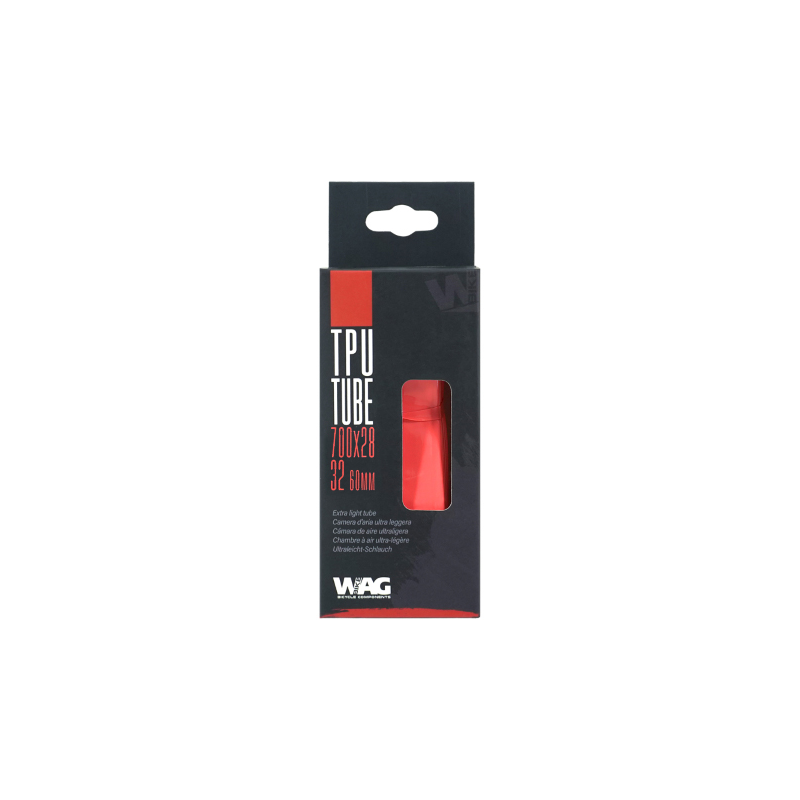 Camara 700x28-32 V-Presta 60mm Tpu WAG Tpu Superlight V-Desmontable. 55 Gramos - WAG | ARS Bike Parts
