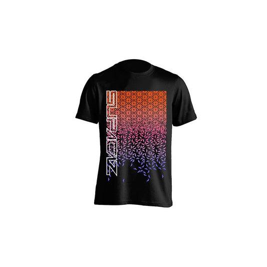 Camiseta Star Fade Negra Naranja,rosa,mora XS *