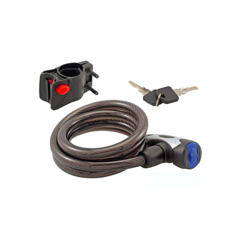 Candado Cable 12x1200mm Negro Antipolvo WAG - WAG | ARS Bike Parts