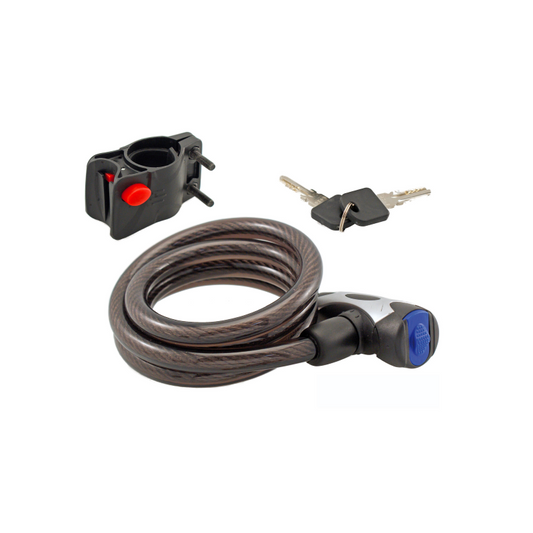 Candado Cable 12x1200mm Negro Antipolvo WAG - WAG | ARS Bike Parts