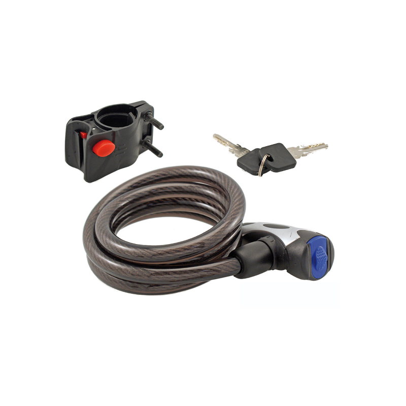 Candado Espiral Llave Plana 12x800mm, C-Sopor WAG - WAG | ARS Bike Parts