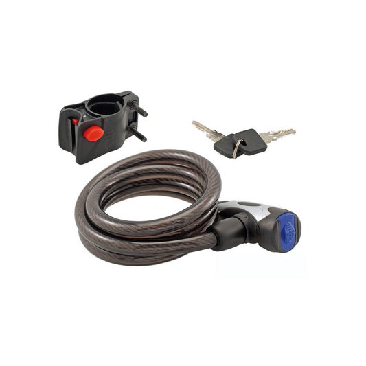 Candado Espiral Llave Plana 12x800mm, C-Sopor WAG - WAG | ARS Bike Parts