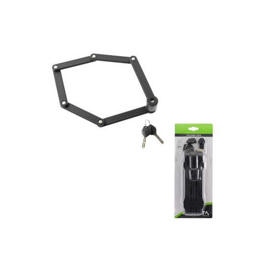 Candado Plegable Negro 840mm C-Soporte Cuadro WAG