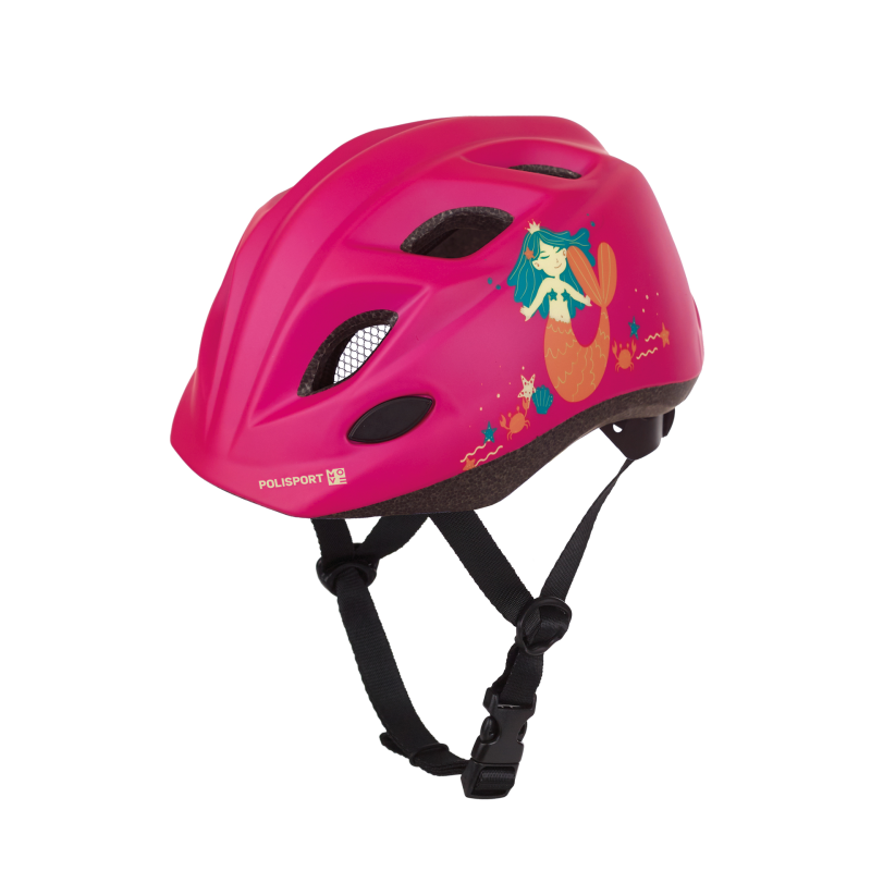 Casco Polisport In-Mold Kids Premium Luz LED Rosa T-Xs - POLISPORT | ARS Bike Parts