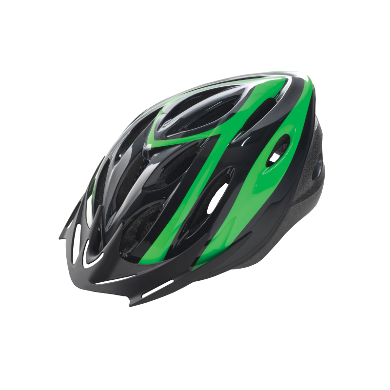 Casco Rider Out-Mould Negro-Verde T.l 58-61cm WAG
