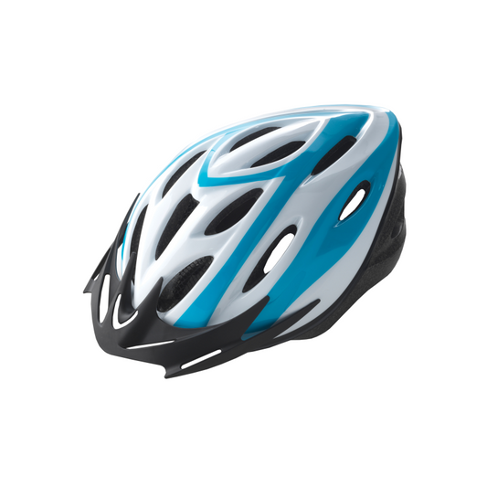 Casco Rider Out-Mould T-L (58-61 Cm), Blanco Azul WAG