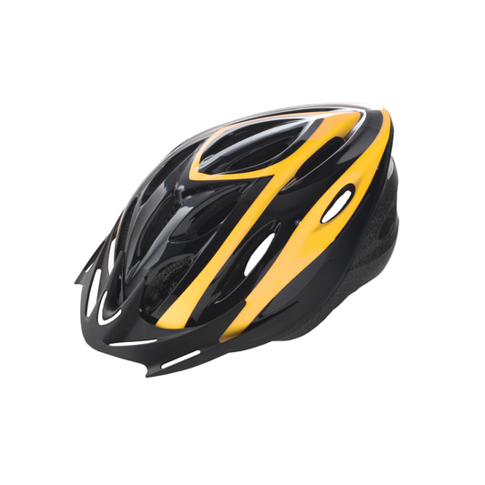Casco Rider T-M (54-58 Cm), Negro Amarillo WAG