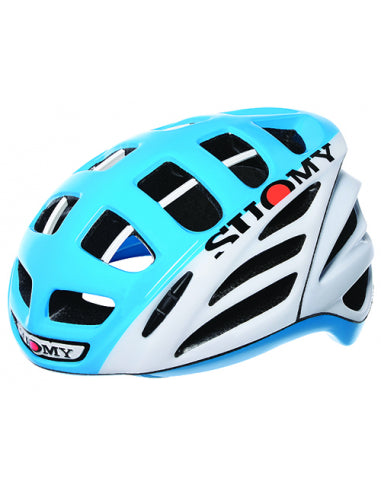 Casco Suomy Gun Wind Hv Blanco-Azul Claro Talla M - SUOMY | ARS Bike Parts