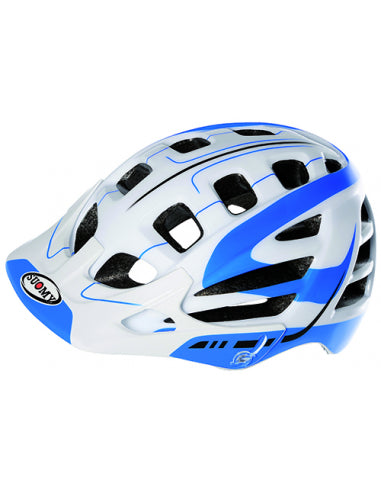 Casco Suomy Scrambler S-Line Blanco-Azul Talla L - SUOMY | ARS Bike Parts