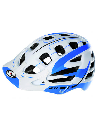 Casco Suomy Scrambler S-Line Blanco-Azul Talla M - SUOMY | ARS Bike Parts