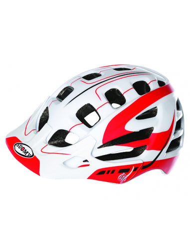 Casco Suomy Scrambler S-Line Blanco-Rojo Talla M - SUOMY | ARS Bike Parts