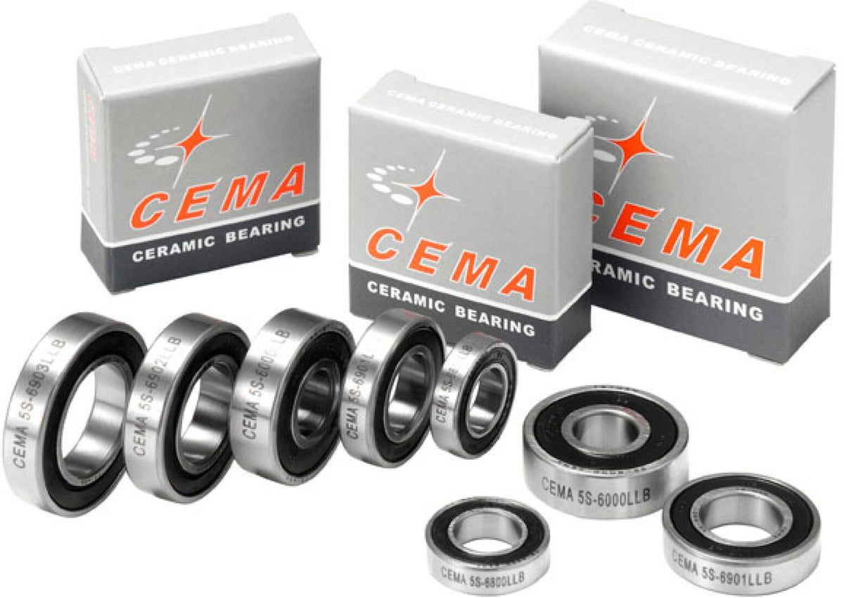 Cema Bearing For Bottom Bracket 6805 10 Pack, 25 X 37 X 7, Ceramic