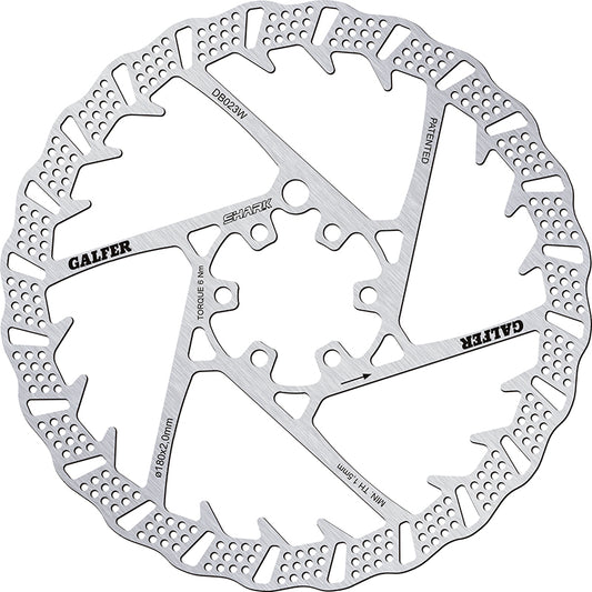 Disco 180mmx2.0mm Galfer Shark 6 Tornillos