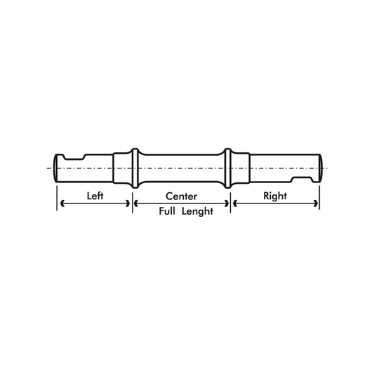 Easy Eje Pedalier Acero (chaveta) 47x57x47 Italiano - EASY | ARS Bike Parts